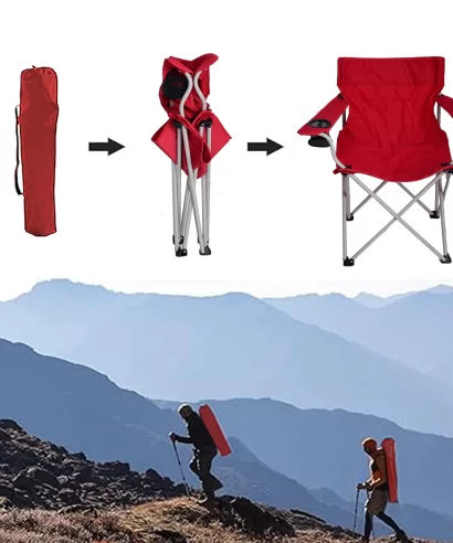 Johns Camping Chair- Red