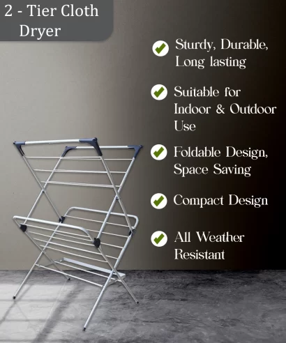 Lamone 2 Tier Cloth Dryer Stand