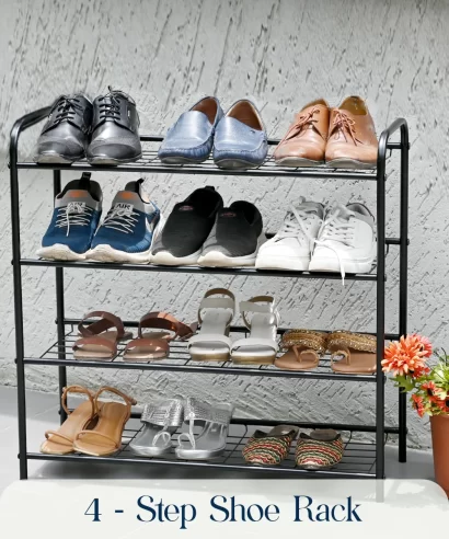 Montone Shoe Rack Black