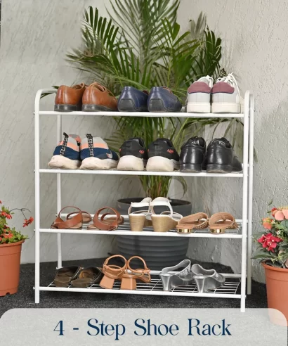 Montone Shoe Rack White