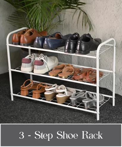 Purus Shoe Rack - White