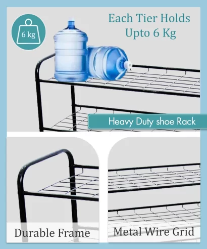 Savio Shoe Rack Black