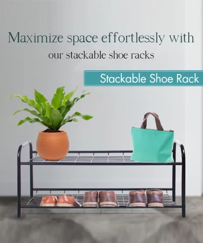 Savio Shoe Rack Black