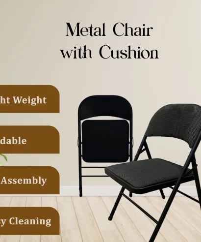 Linth Metal Chair with Cushion (Set of 2)