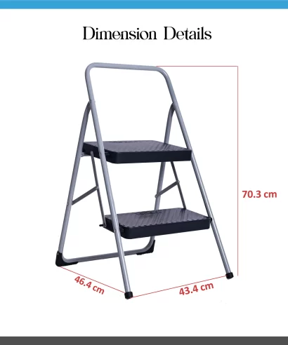 Mekong 2 Step Ladder Black